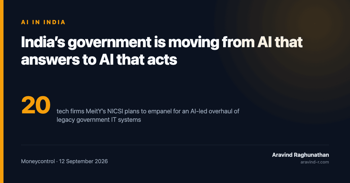 India's Government Is Buying AI That Acts, Not Just Answers