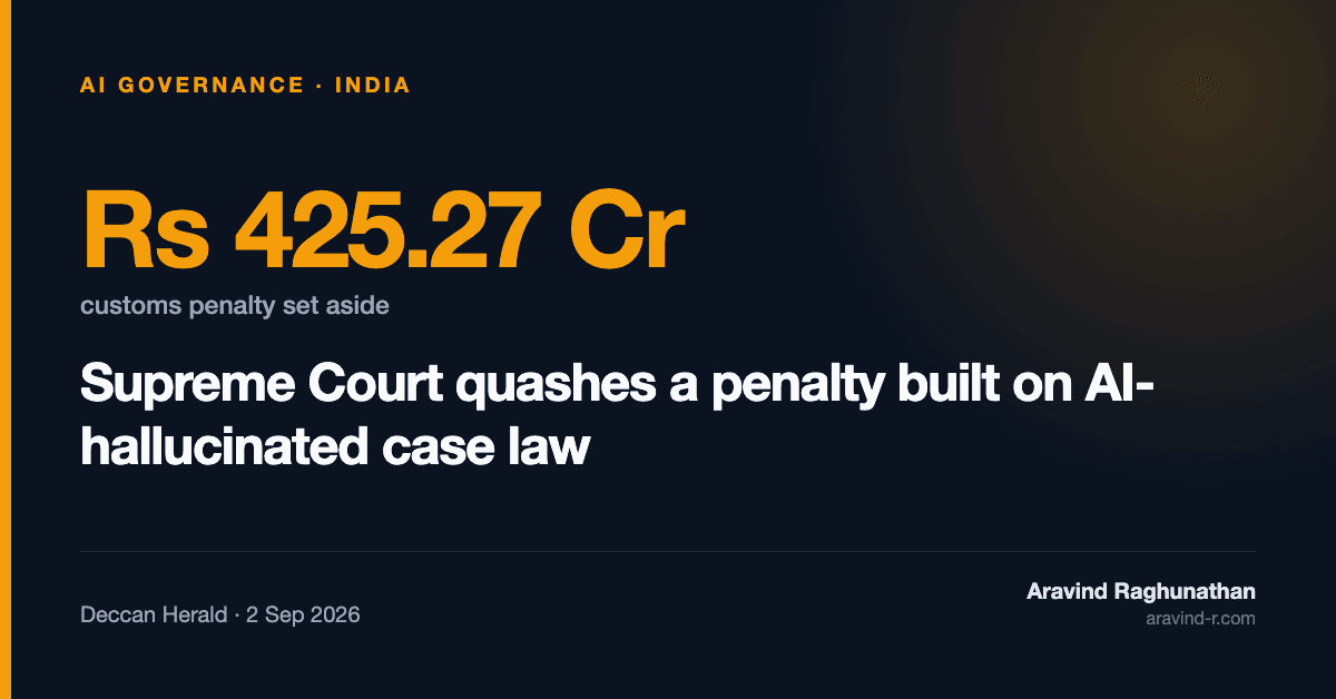 The Supreme Court Threw Out a Rs 425 Crore Penalty Because the Citations Were Fake